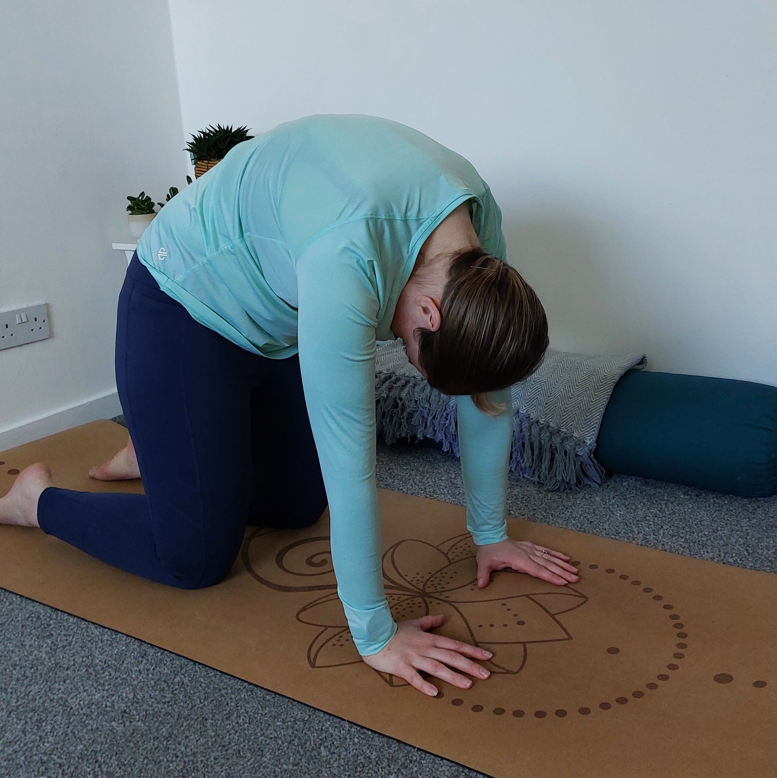 Cow Pose demonstration